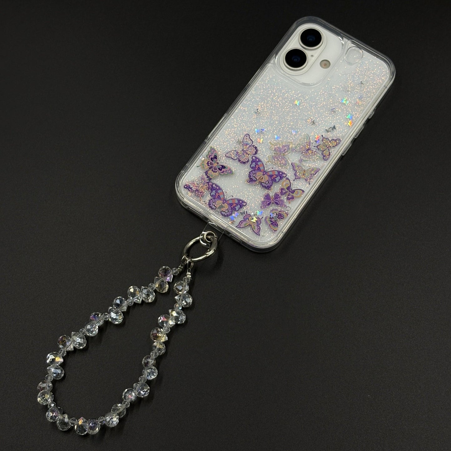 Bow & Butterfly Bloom Confetti Floating Mobile Case Cover for iPhone 17