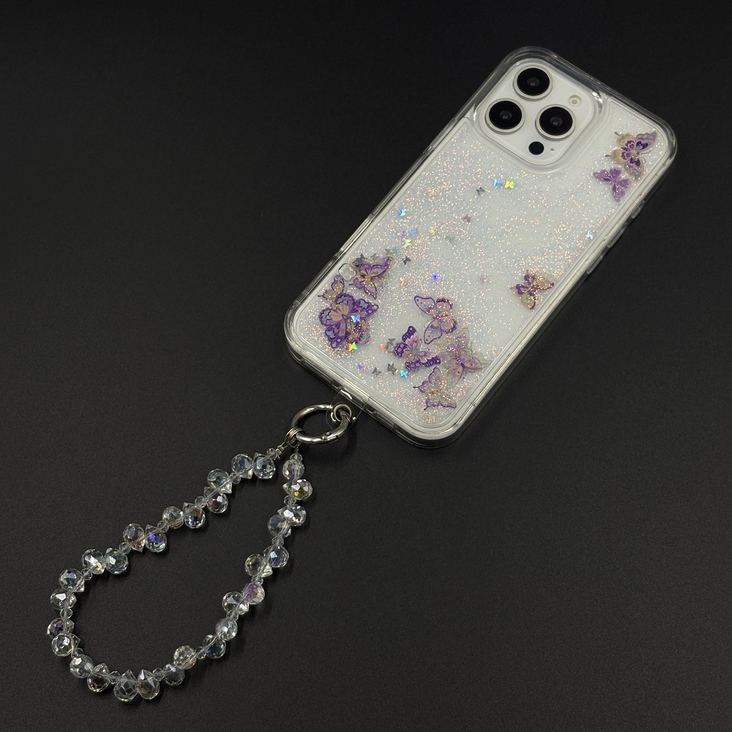 Bow & Butterfly Bloom Confetti Floating Mobile Case Cover for iPhone