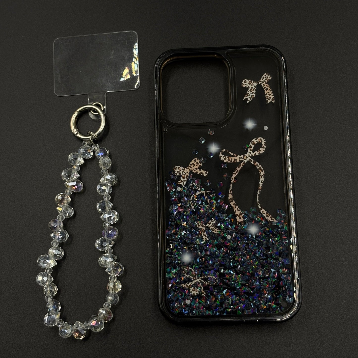 Bow & Butterfly Bloom Confetti Floating Mobile Case Cover for iPhone
