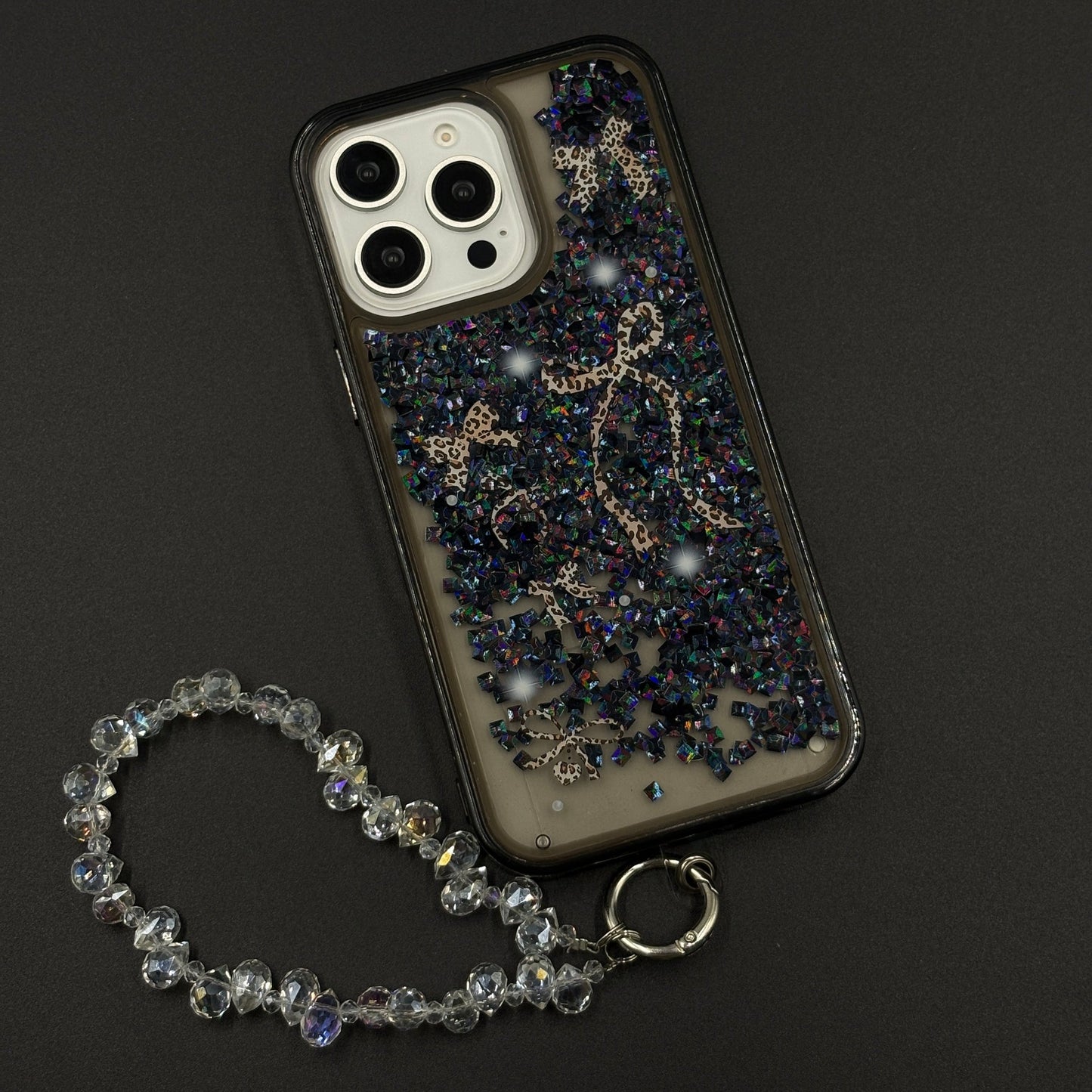 Bow & Butterfly Bloom Confetti Floating Mobile Case Cover for iPhone