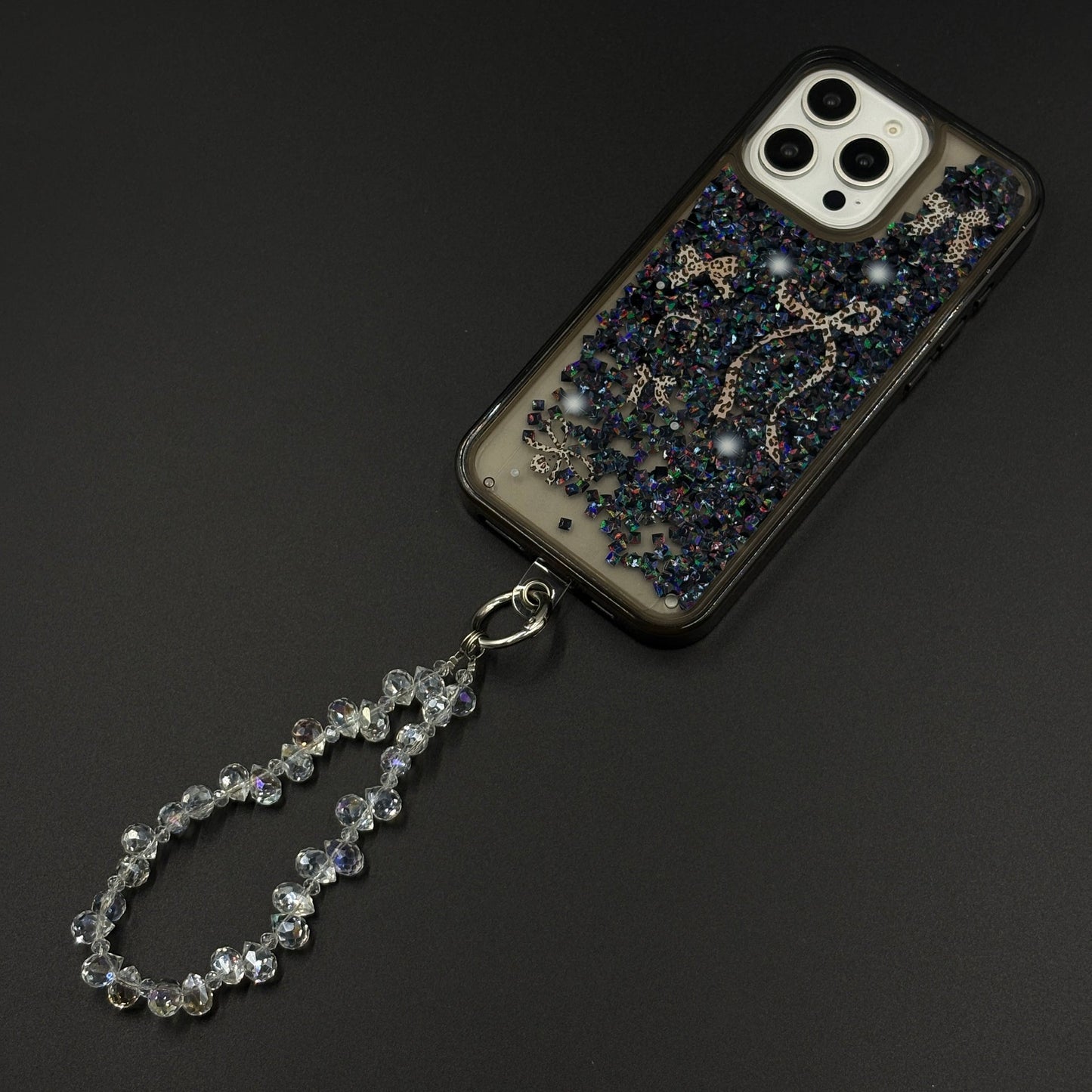 Bow & Butterfly Bloom Confetti Floating Mobile Case Cover for iPhone