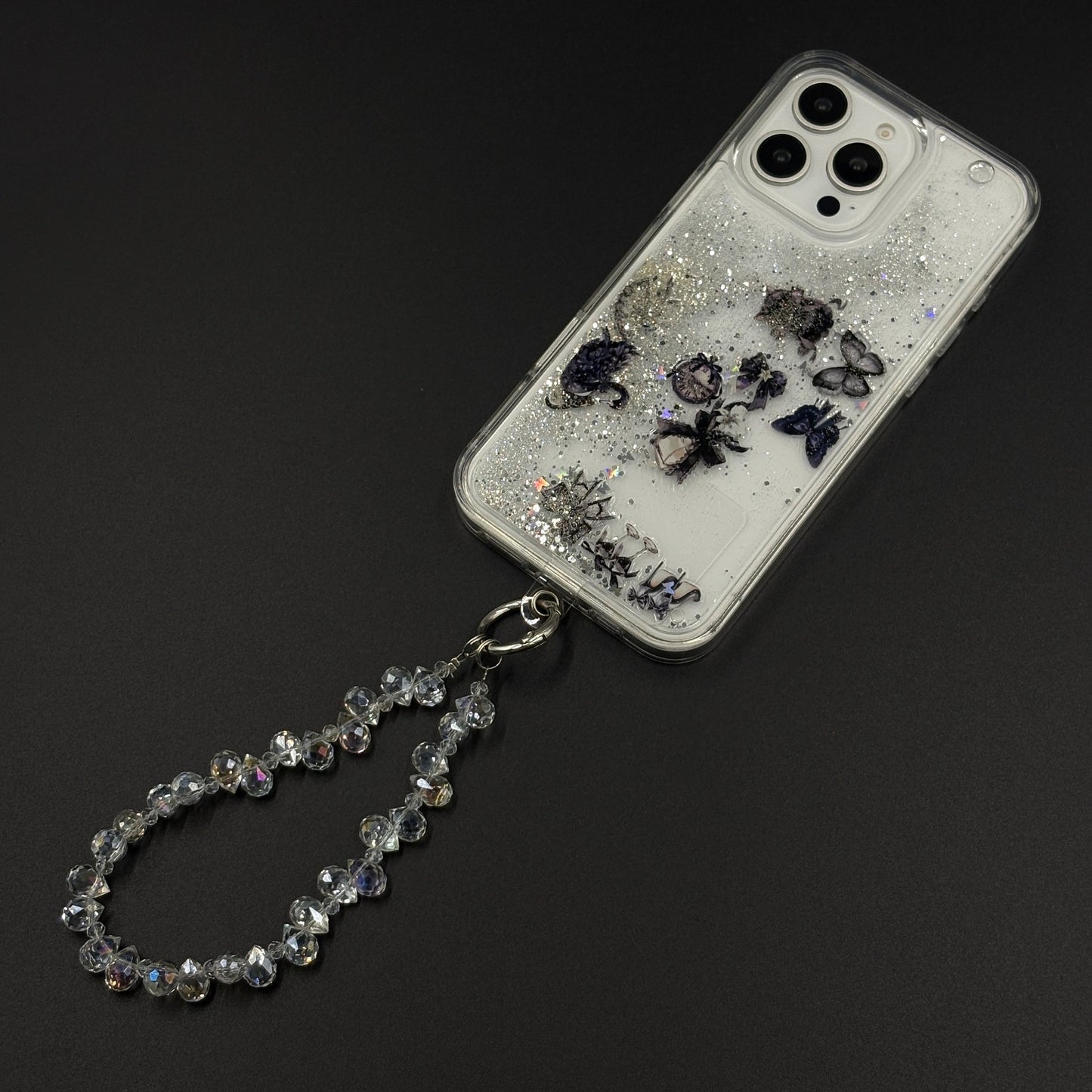Bow & Butterfly Bloom Confetti Floating Mobile Case Cover for iPhone