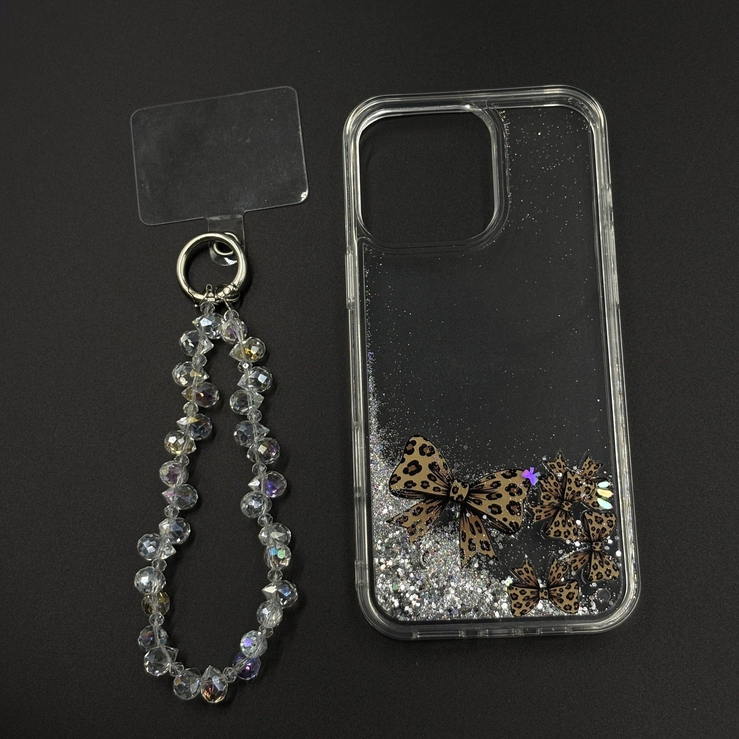 Bow & Butterfly Bloom Confetti Floating Mobile Case Cover for iPhone