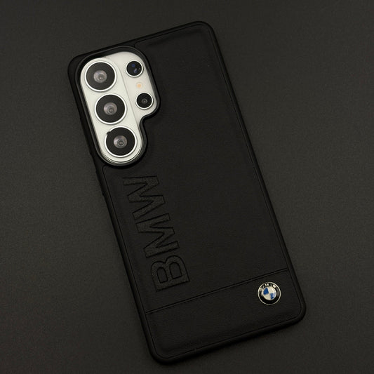 Luxury Sports Car Embossed Name Case with Logo for Samsung Galaxy S26 Ultra with Sleek Black Finish