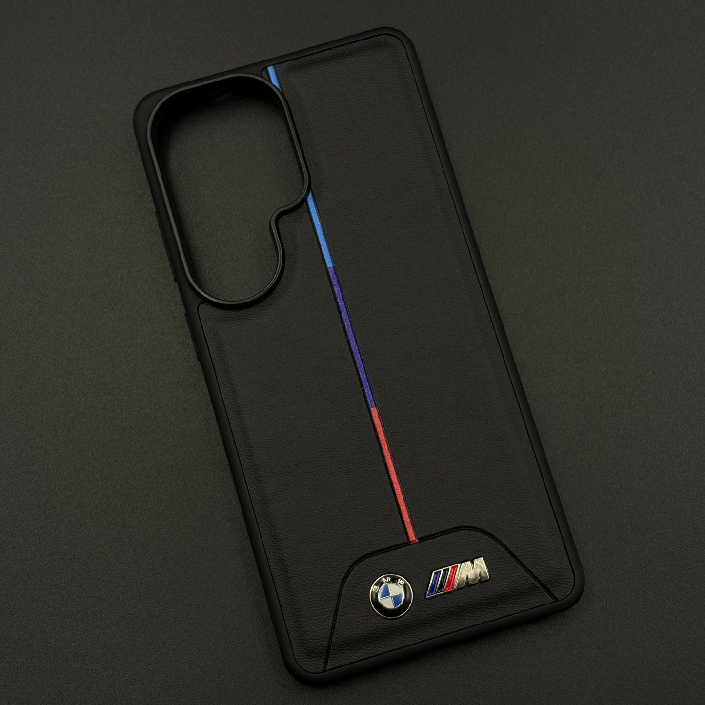 Performance M Series Sport Car Racing Stripe Case for Samsung Galaxy S26 Ultra with Tricolor Accent