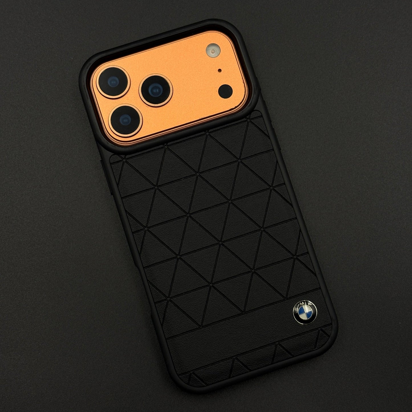 Geometric Black Luxury Sports Car Case for iPhone 17 Series
