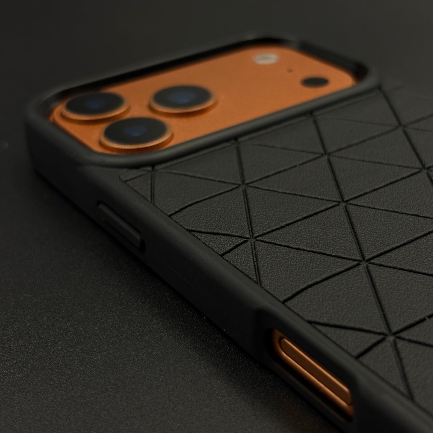 Geometric Black Luxury Sports Car Case for iPhone 17 Series