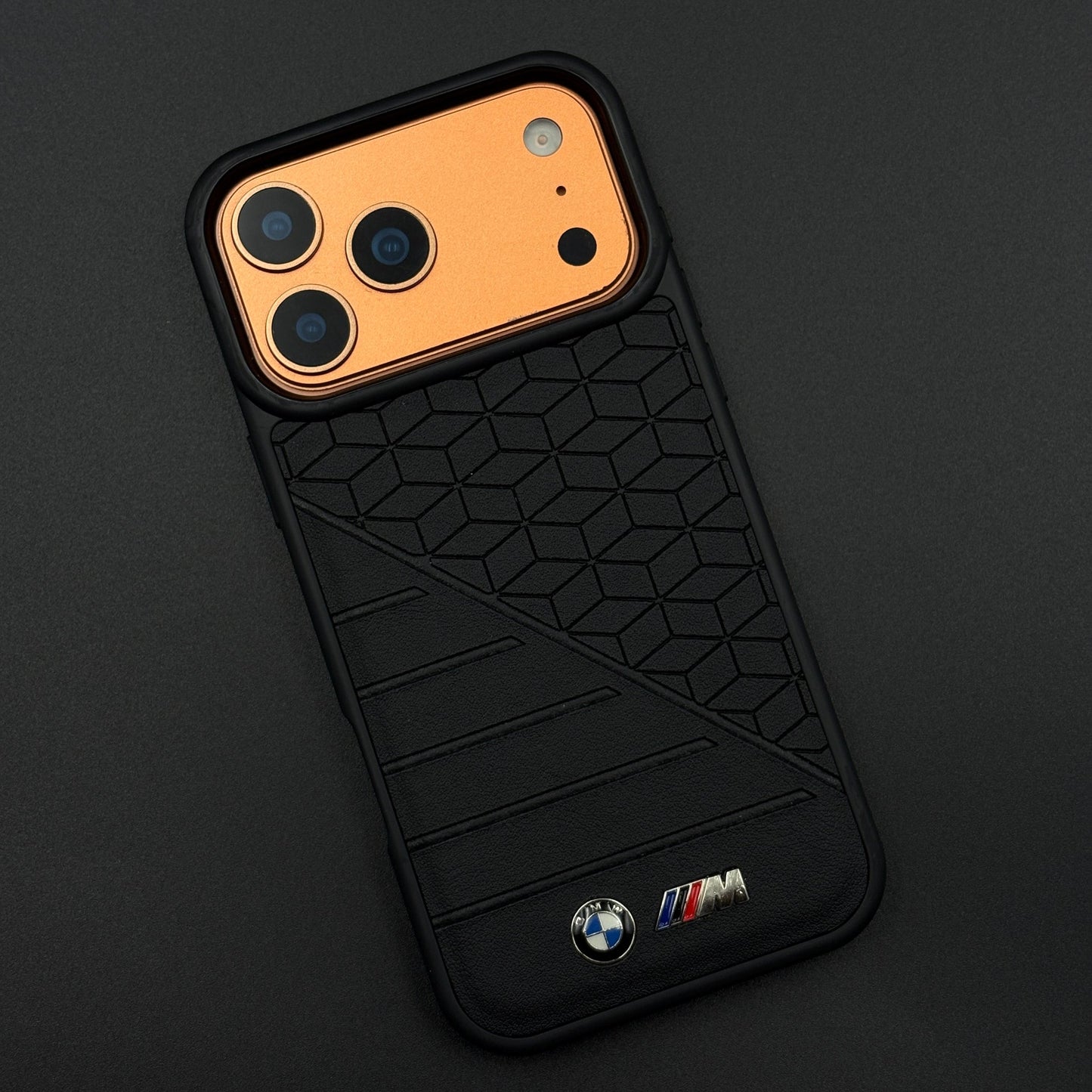 Performance M Series Sports Car Racing Case for iPhone 17 Series with Geometric Track-Inspired Finish