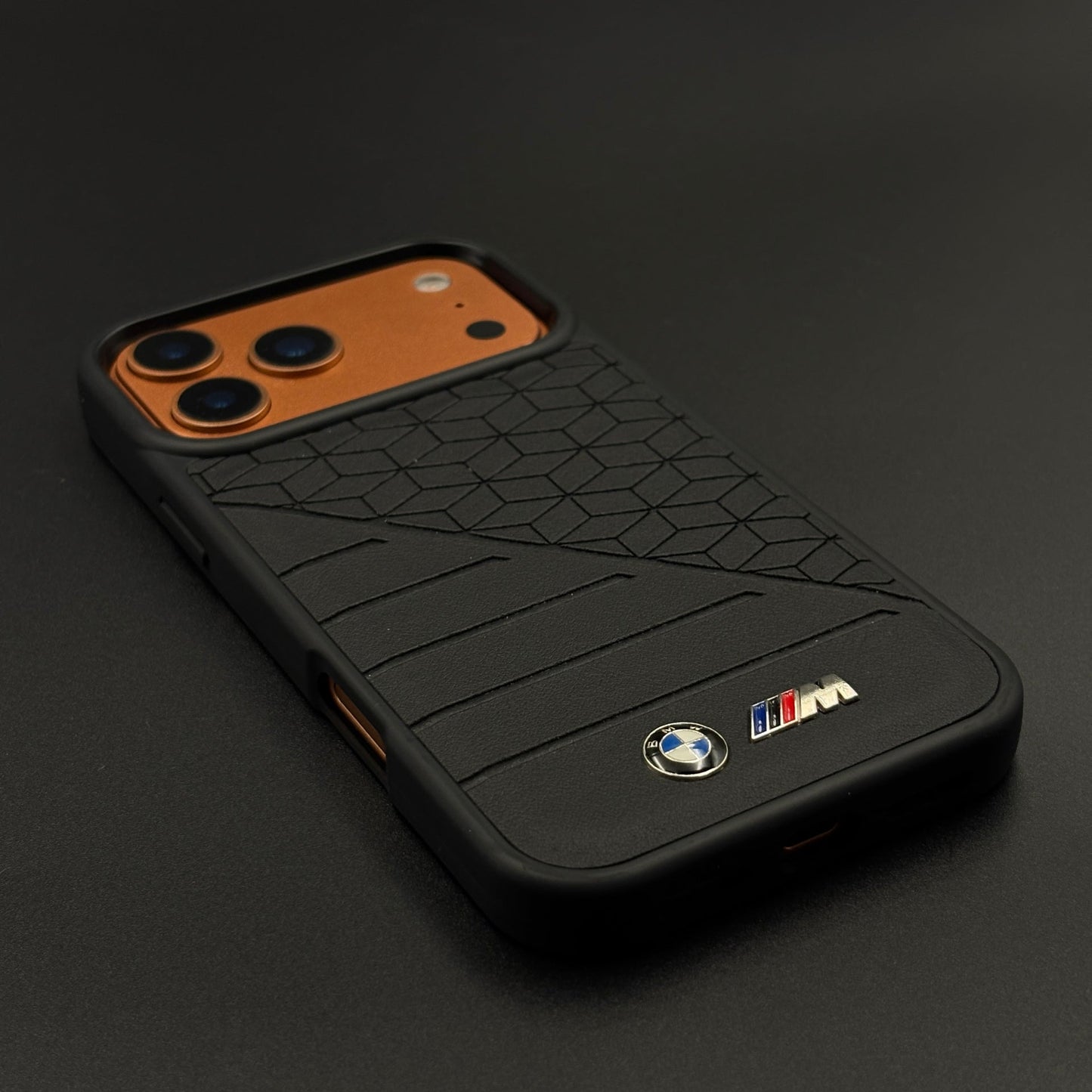 Performance M Series Sports Car Racing Case for iPhone 17 Series with Geometric Track-Inspired Finish