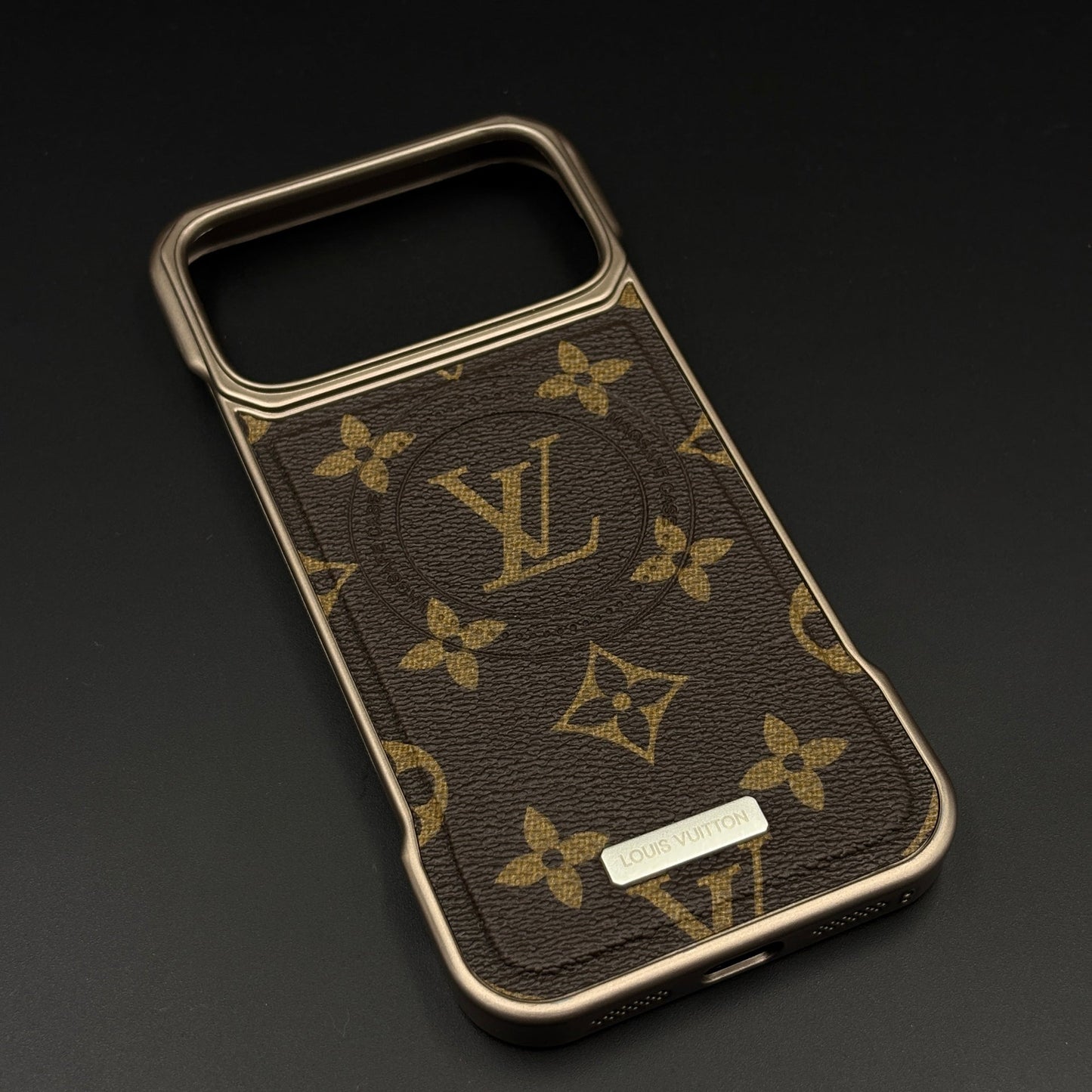 Luxury Branded Leather Fabric Mobile Case for iPhone 17 Series | Premium Textured Leather | MagSafe Compatible