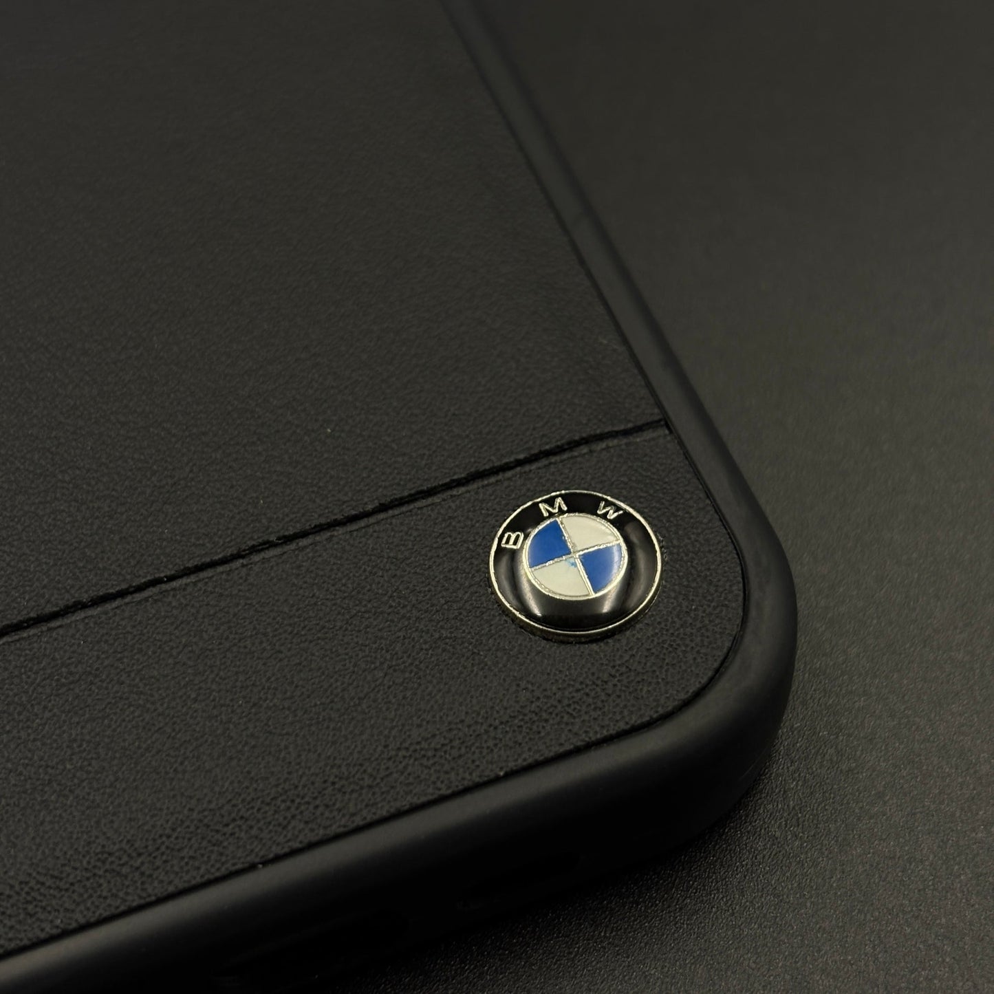 Luxury Sports Car Embossed Name Case with Logo for iPhone 17 with Sleek Black Finish