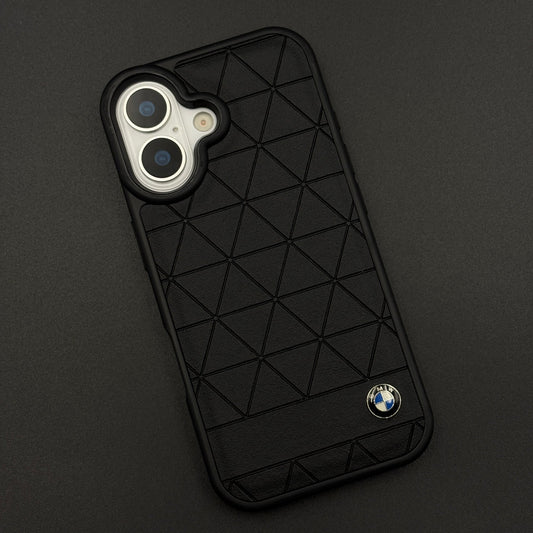 Geometric Black Luxury Sports Car Case for iPhone 17