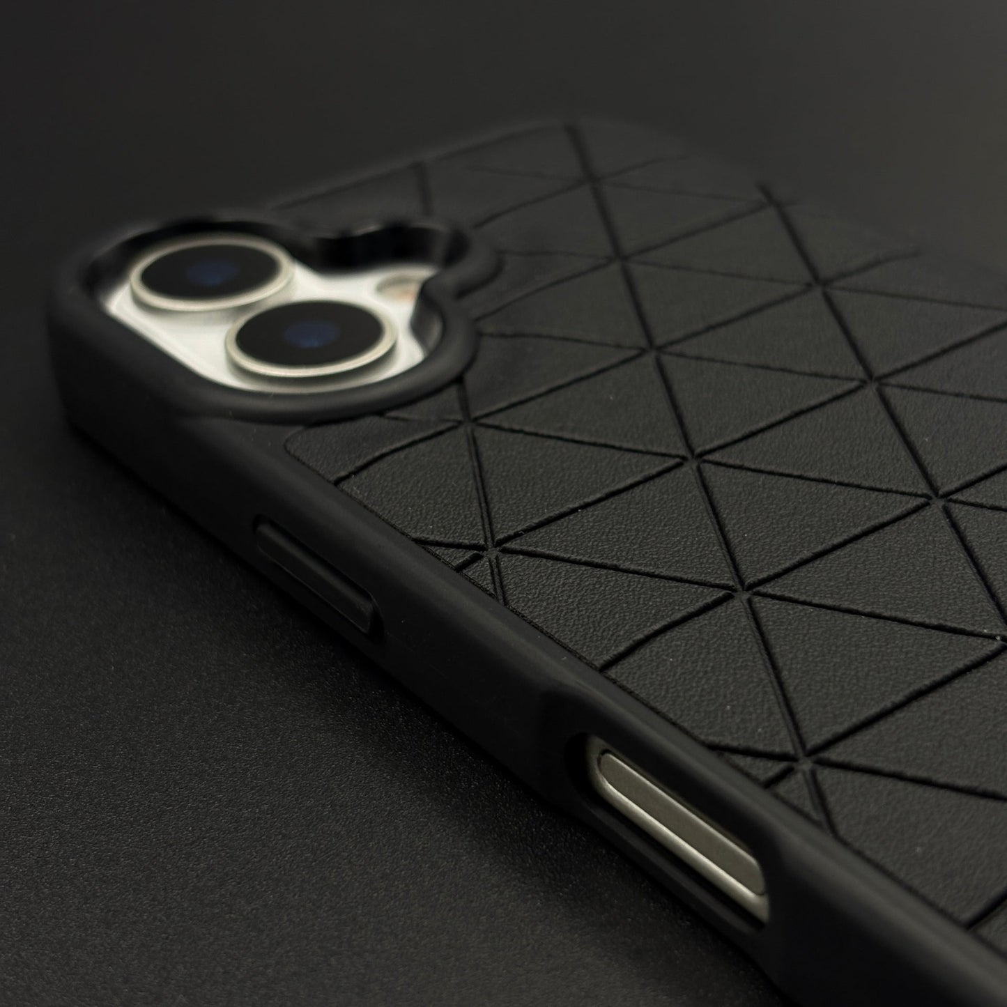 Geometric Black Luxury Sports Car Case for iPhone 17