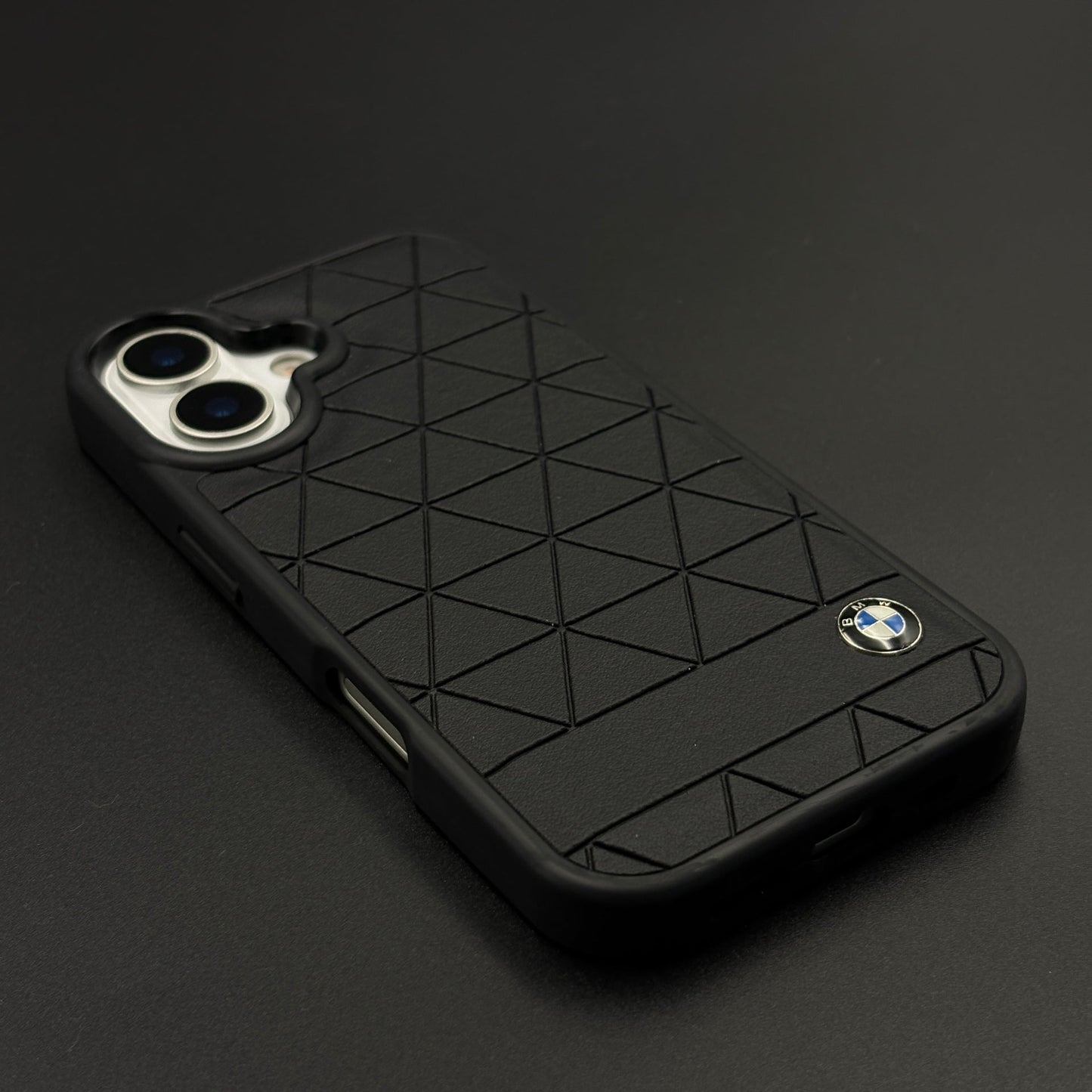 Geometric Black Luxury Sports Car Case for iPhone 17