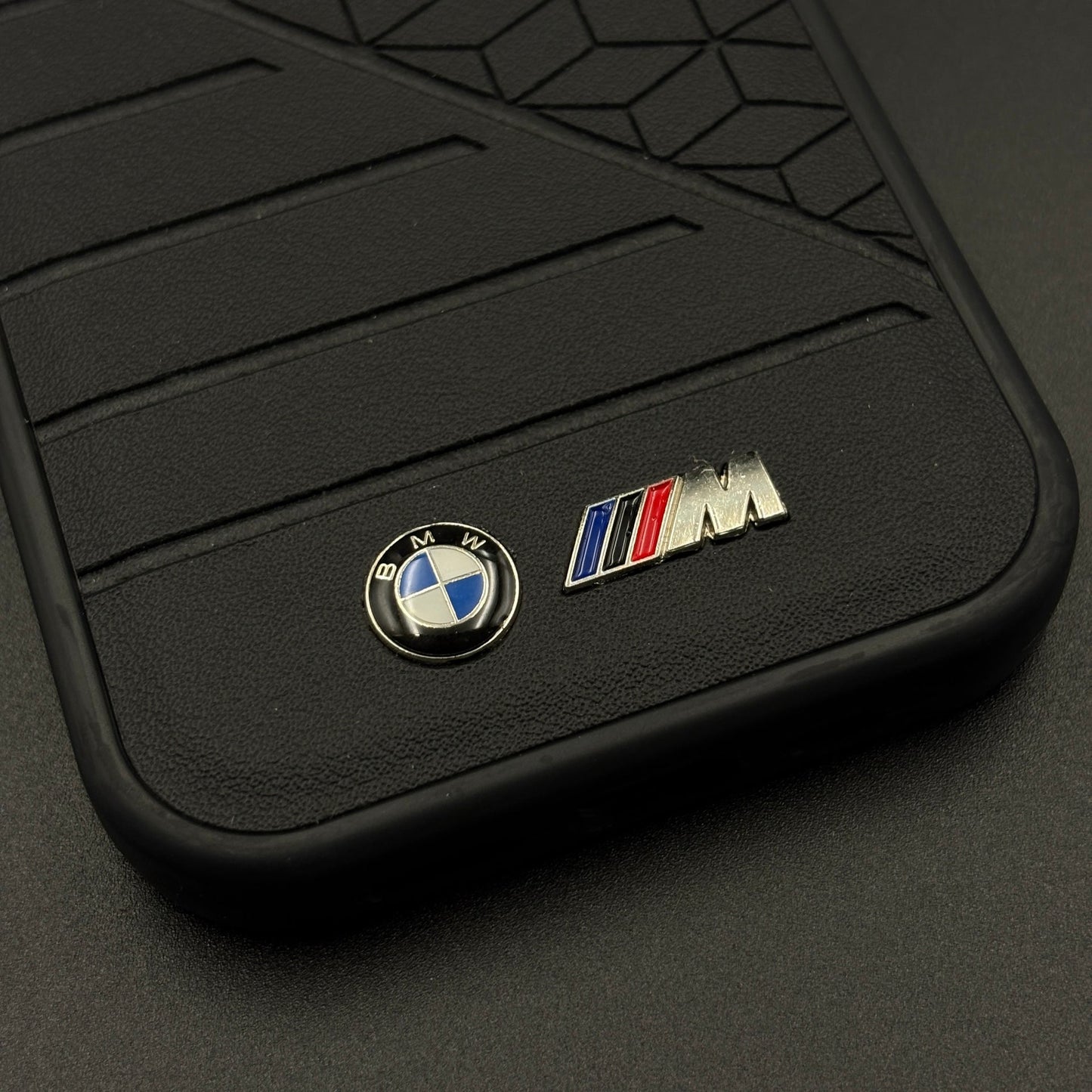 Performance M Series Sports Car Racing Case for iPhone 17 with Geometric Track-Inspired Finish