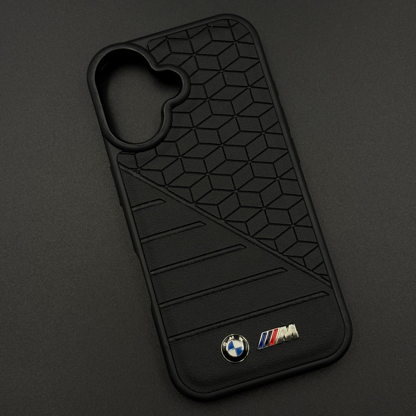 Performance M Series Sports Car Racing Case for iPhone 17 with Geometric Track-Inspired Finish