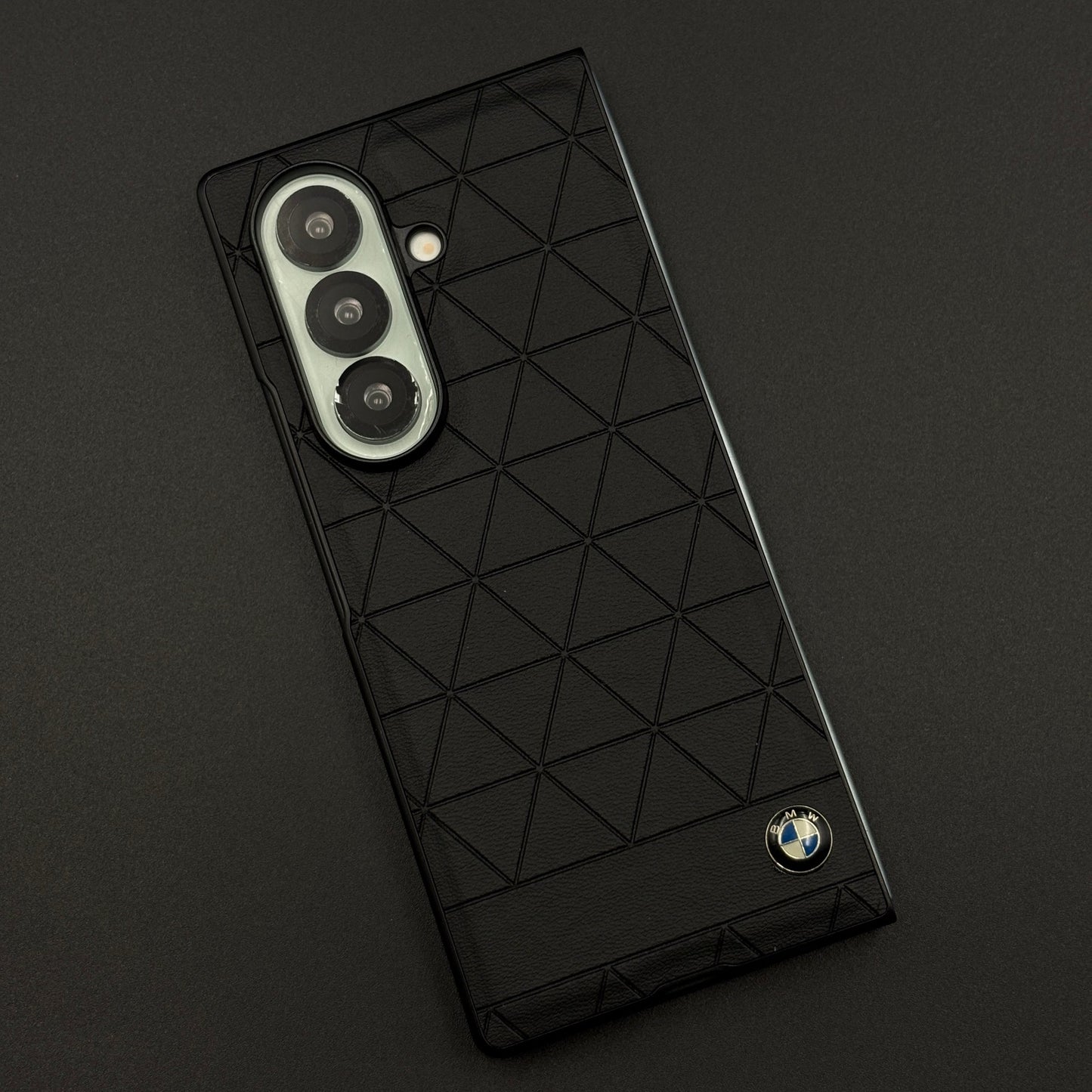 Geometric Black Luxury Sports Car Case for Samsung Galaxy Z Fold 7
