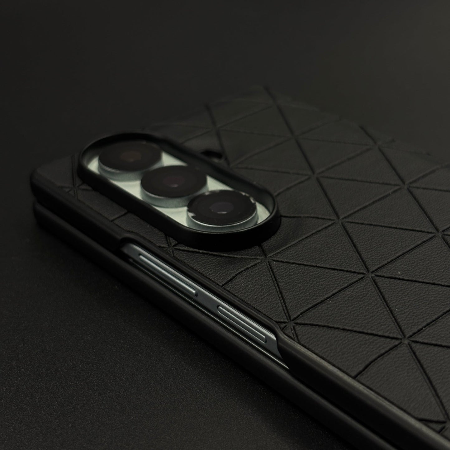 Geometric Black Luxury Sports Car Case for Samsung Galaxy Z Fold 7