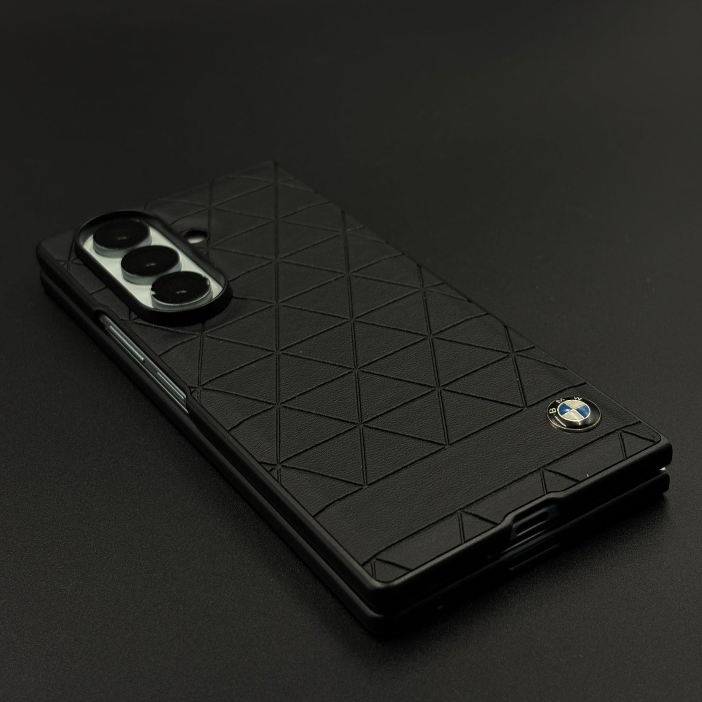 Geometric Black Luxury Sports Car Case for Samsung Galaxy Z Fold 7