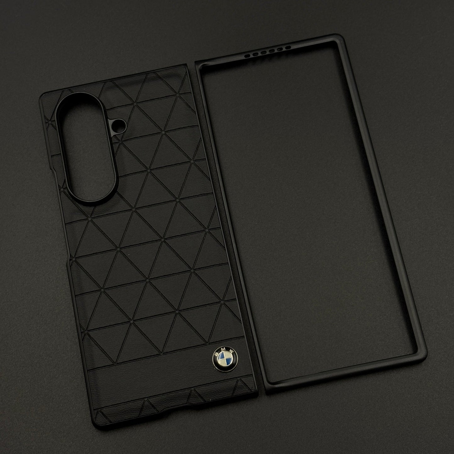 Geometric Black Luxury Sports Car Case for Samsung Galaxy Z Fold 7