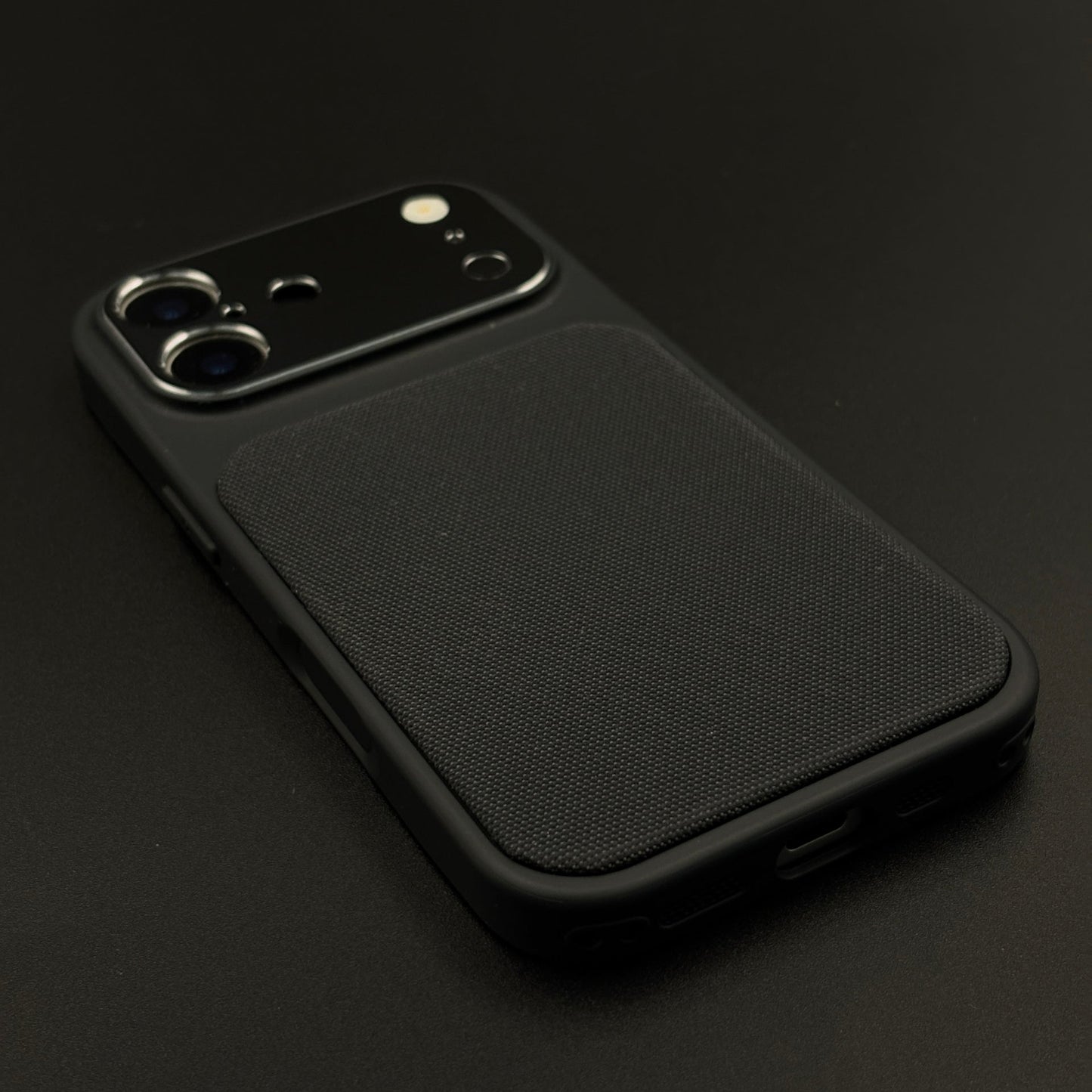 Tech Texture Hidden MagSafe Case with Metal Camera Protection for iPhone 17