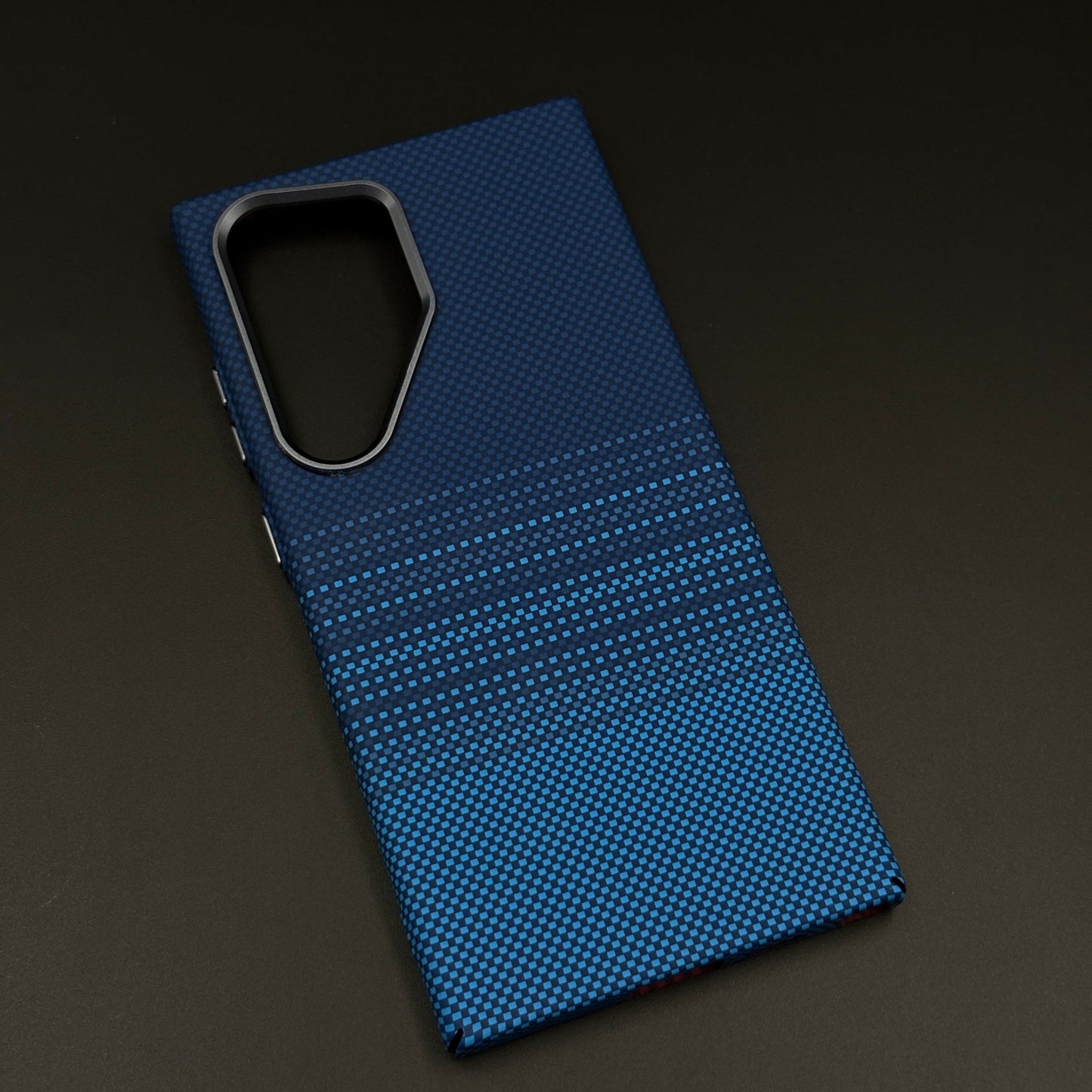 Aramid Texture Case Midnight Blue Stripe for Samsung Galaxy S25 Ultra Carbon Fibre Feel | Hidden MagSafe | Ultra Slim Fit