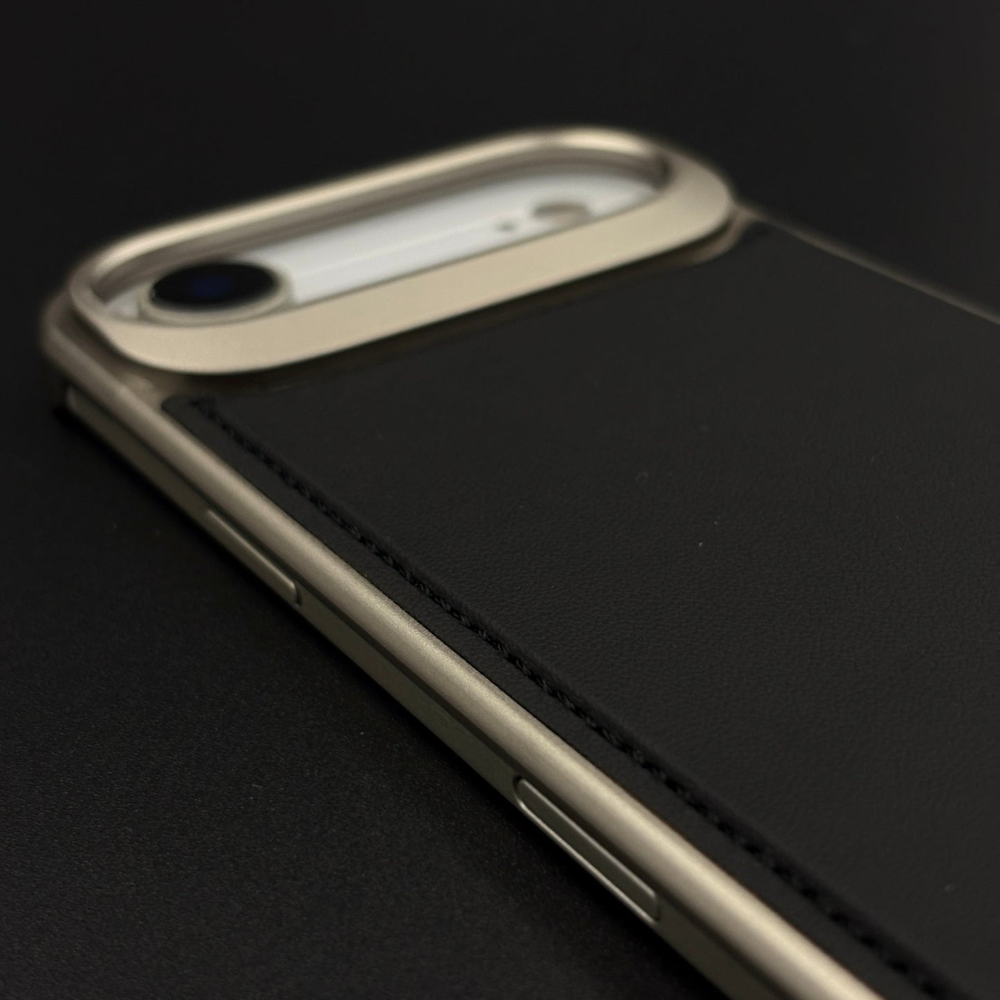 Aluminium Metal Leather Case Cover with Hidden MagSafe for iPhone 17 Air
