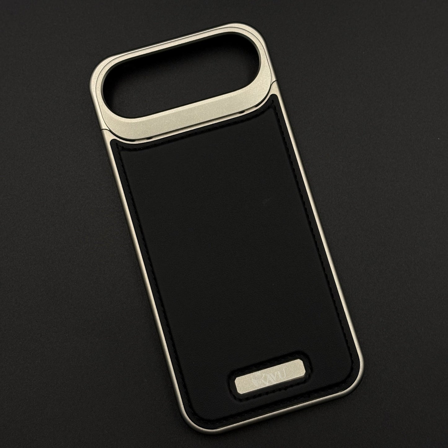 Aluminium Metal Leather Case Cover with Hidden MagSafe for iPhone 17 Air