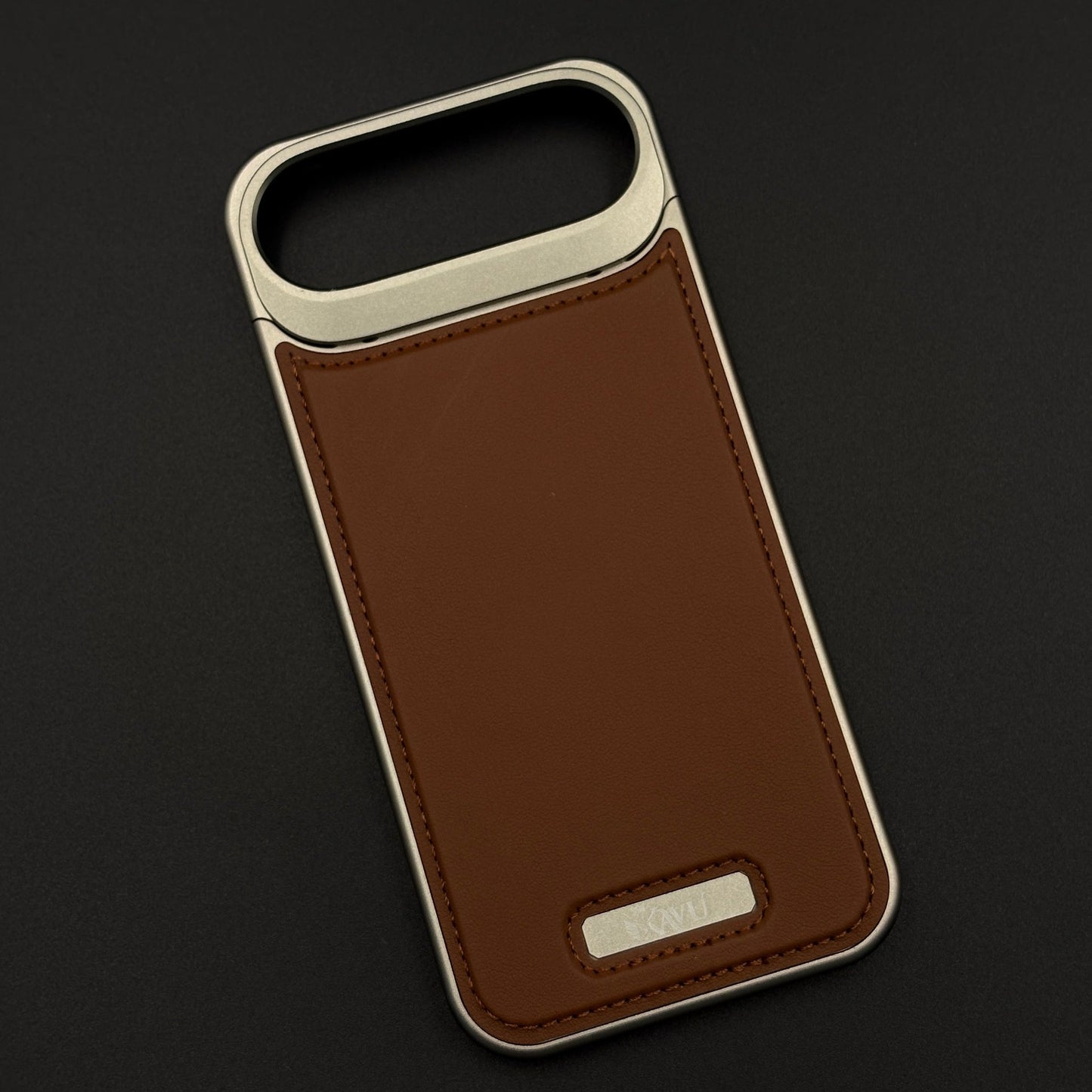 Aluminium Metal Leather Case Cover with Hidden MagSafe for iPhone 17 Air