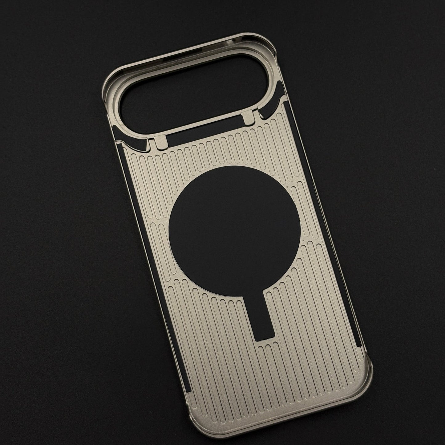 Aluminium Metal Leather Case Cover with Hidden MagSafe for iPhone 17 Air