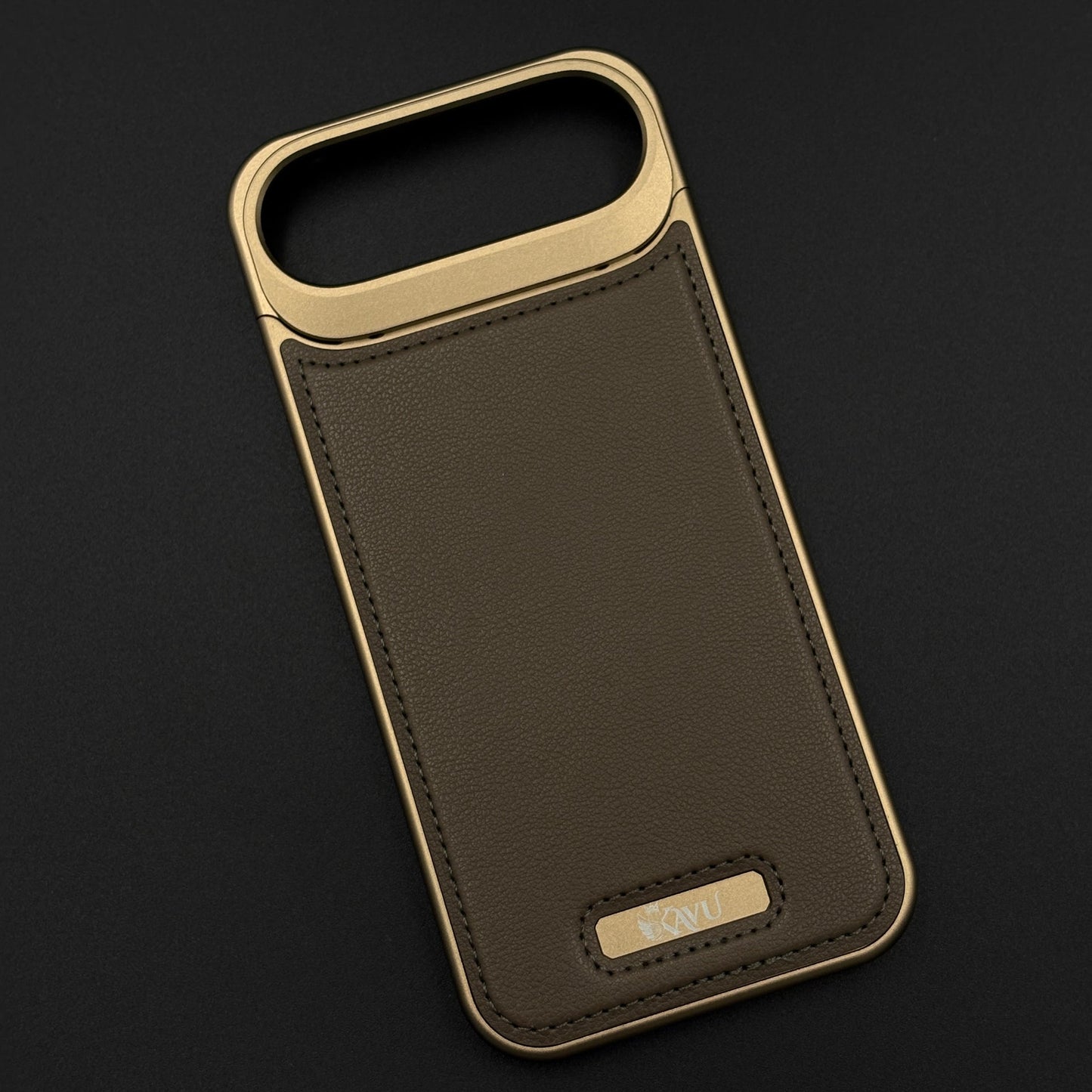 Aluminium Metal Leather Case Cover with Hidden MagSafe for iPhone 17 Air