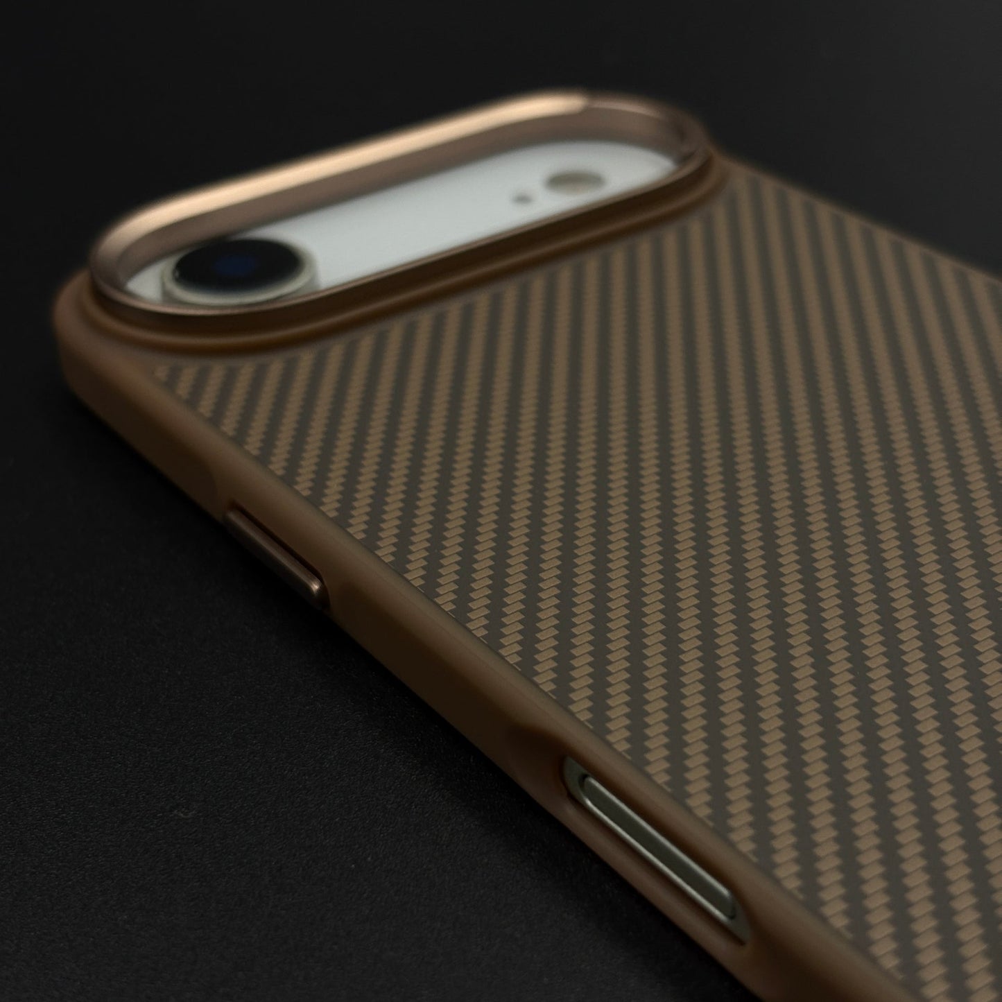 Carbon Fiber Texture Mobile Case Cover with Hidden MagSafe for iPhone 17 Air