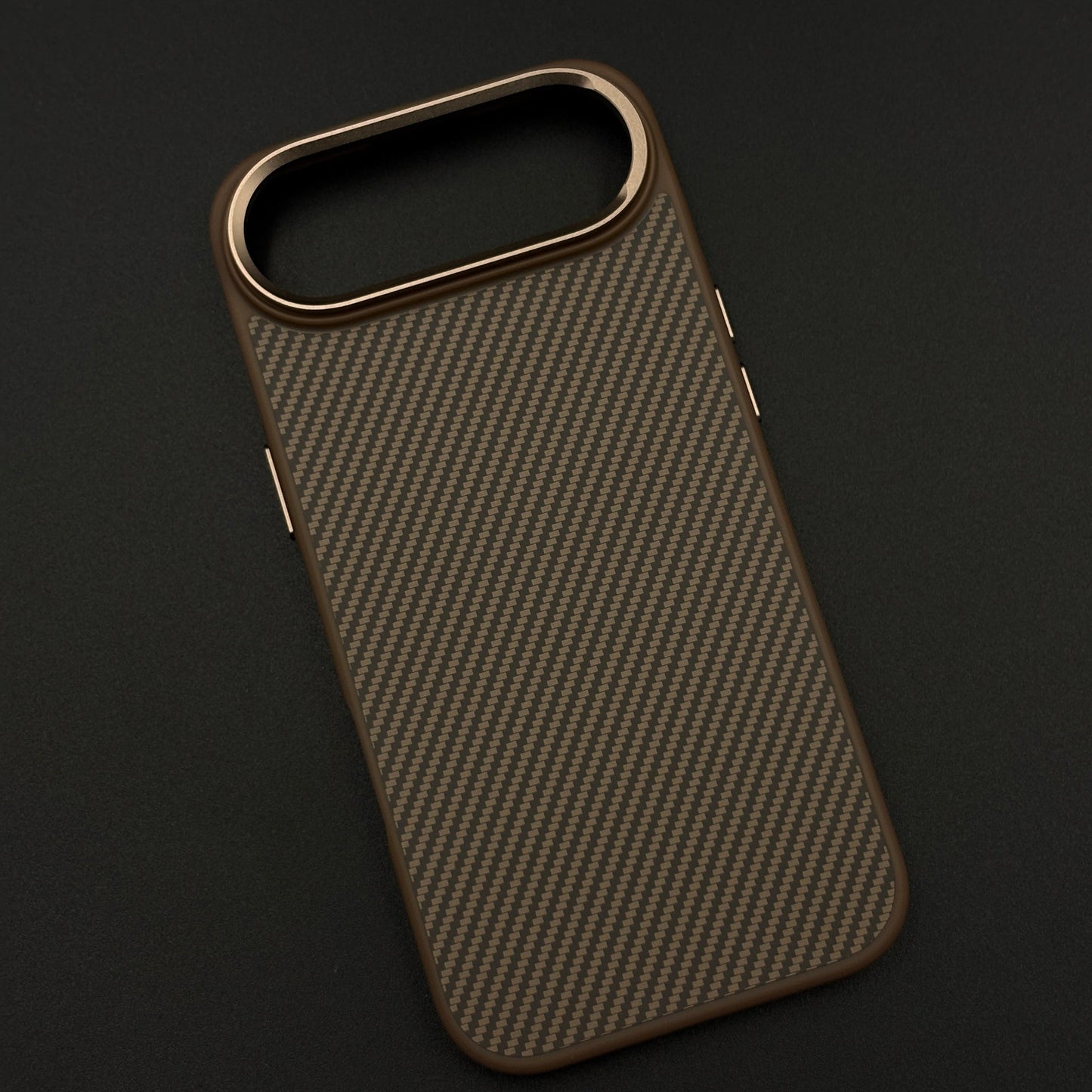 Carbon Fiber Texture Mobile Case Cover with Hidden MagSafe for iPhone 17 Air