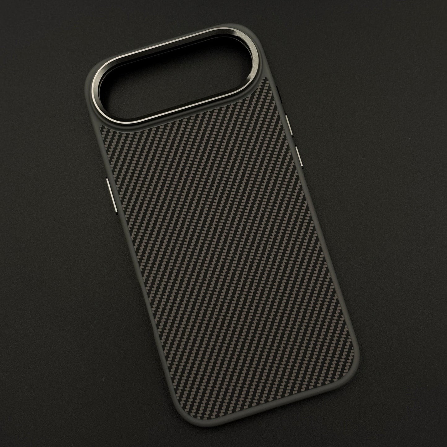 Carbon Fiber Texture Mobile Case Cover with Hidden MagSafe for iPhone 17 Air
