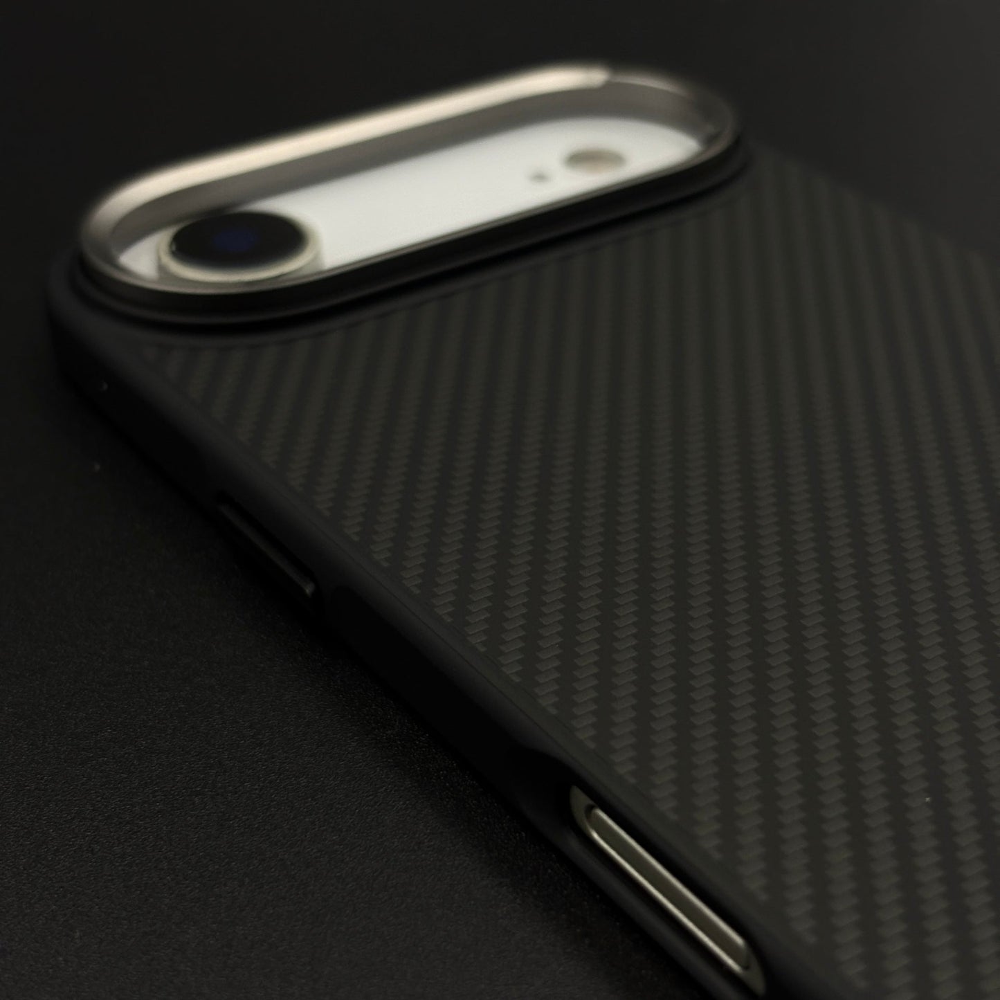 Carbon Fiber Texture Mobile Case Cover with Hidden MagSafe for iPhone 17 Air