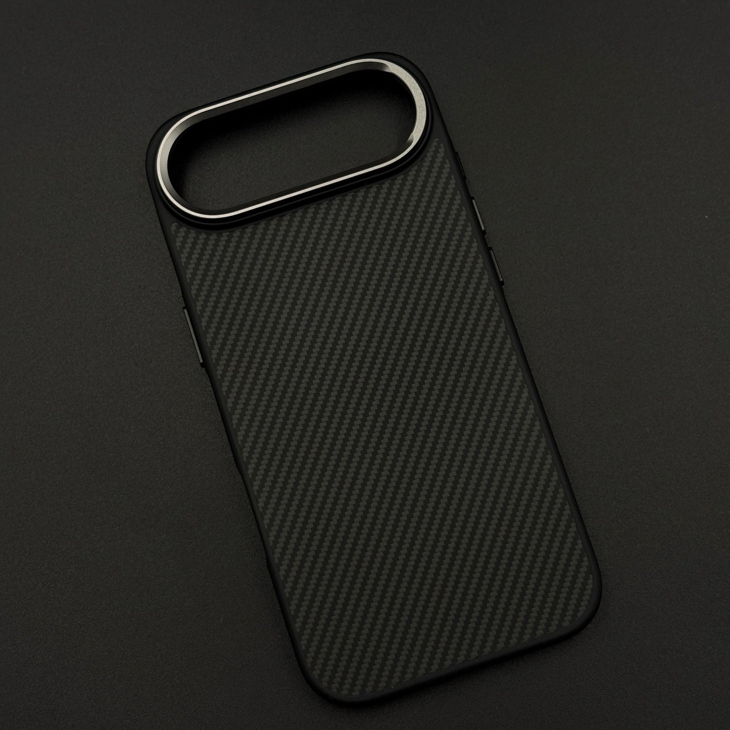 Carbon Fiber Texture Mobile Case Cover with Hidden MagSafe for iPhone 17 Air