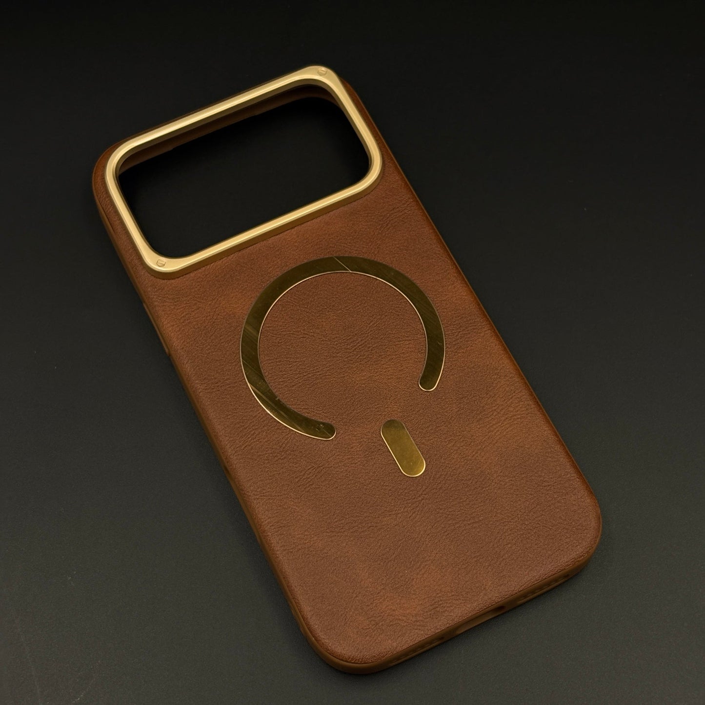 Leather MagSafe Mobile Case Cover for iPhone 17 Series | Slim Protective Back