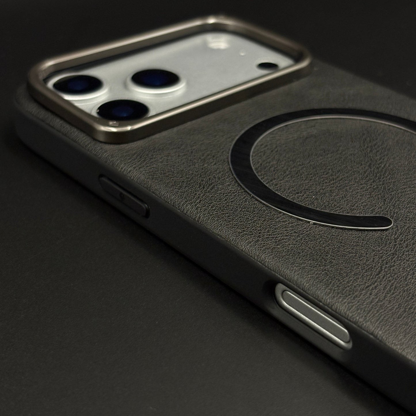 Leather MagSafe Mobile Case Cover for iPhone 17 Series | Slim Protective Back