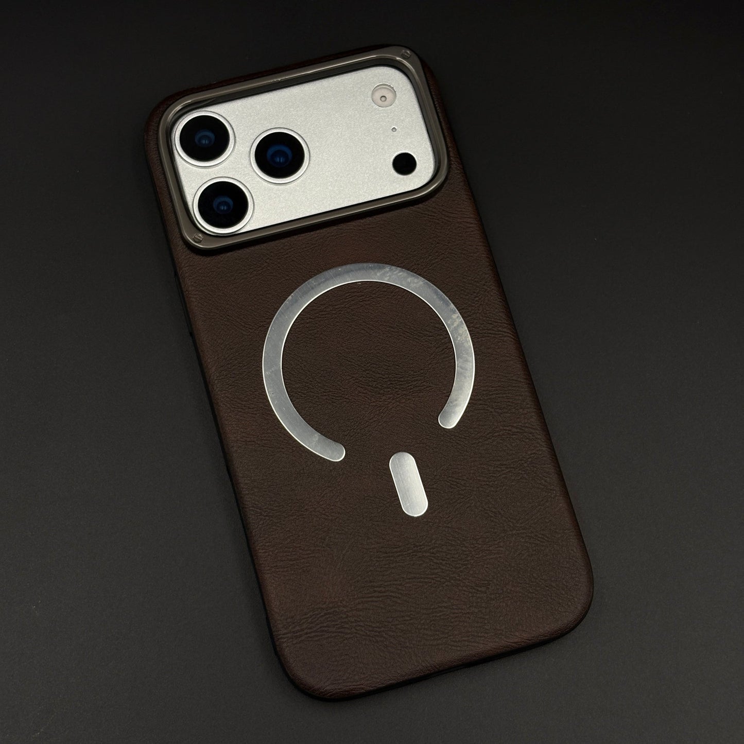 Leather MagSafe Mobile Case Cover for iPhone 17 Series | Slim Protective Back