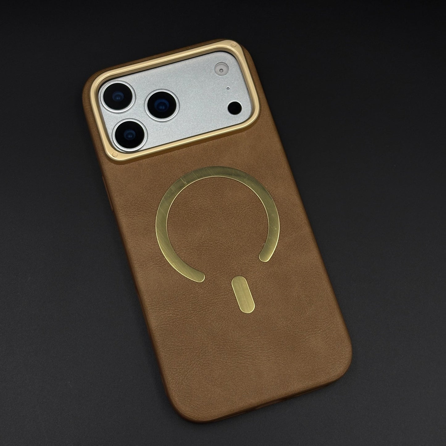 Leather MagSafe Mobile Case Cover for iPhone 17 Series | Slim Protective Back