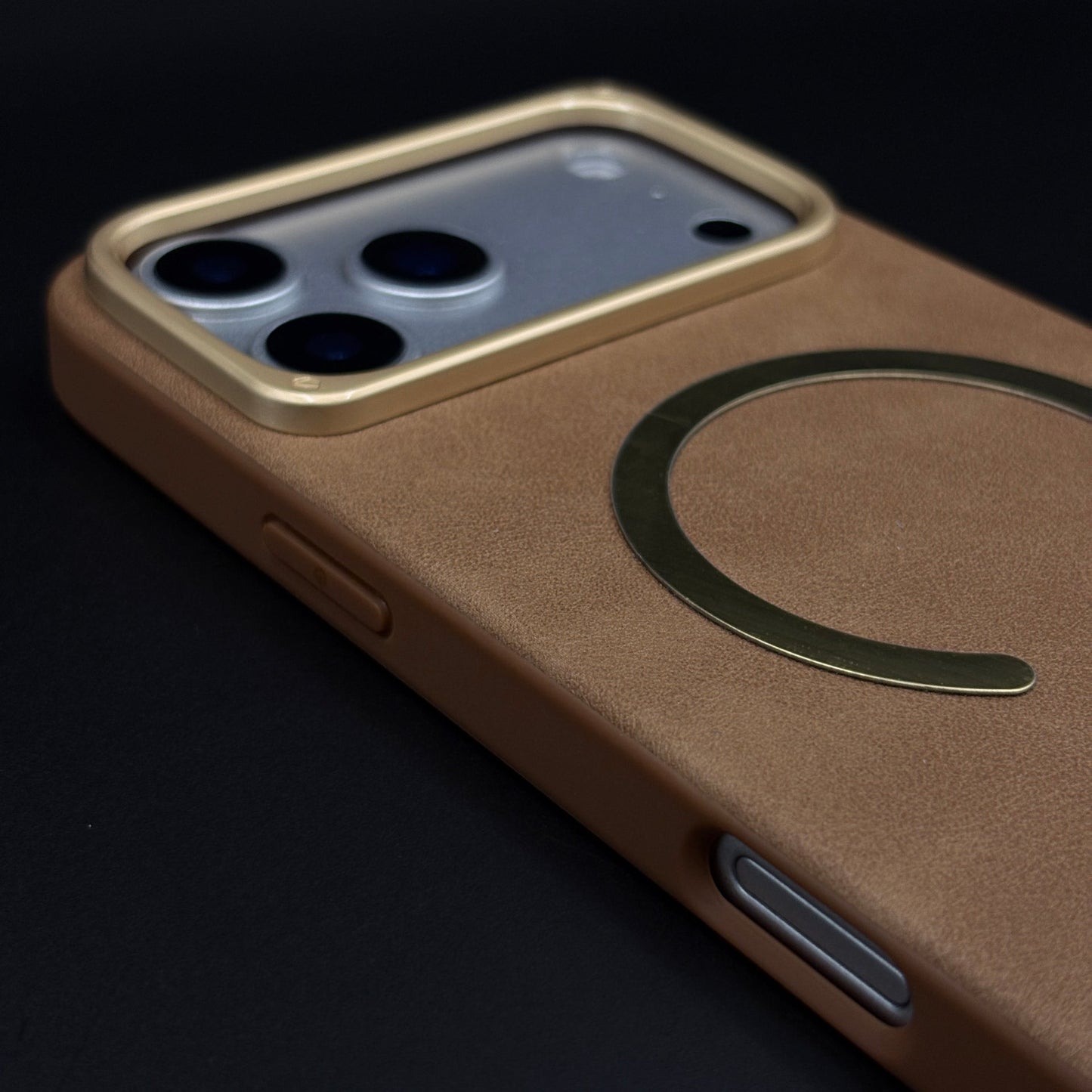 Leather MagSafe Mobile Case Cover for iPhone 17 Series | Slim Protective Back