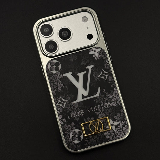Luxury Floral Monogram Noir Designer Case for iPhone 17 Series