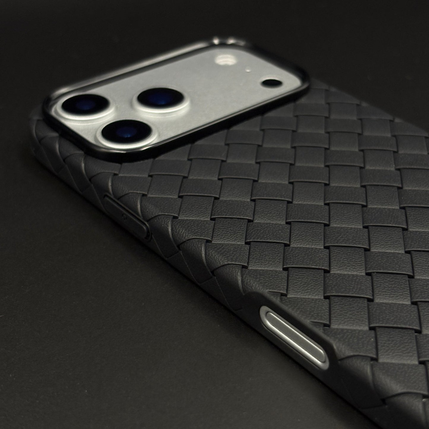 Woven Leather Mobile Case Cover for iPhone 17 Series | Basket Weave Slim Protection