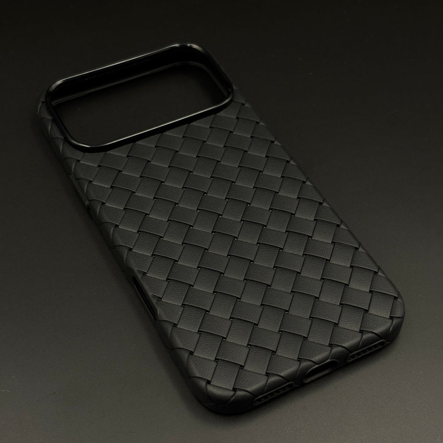 Woven Leather Mobile Case Cover for iPhone 17 Series | Basket Weave Slim Protection