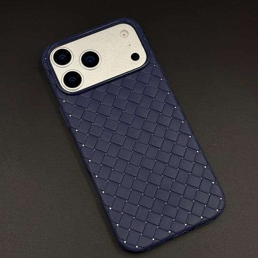 Woven Leather Mobile Case Cover for iPhone 17 Series | Basket Weave Slim Protection
