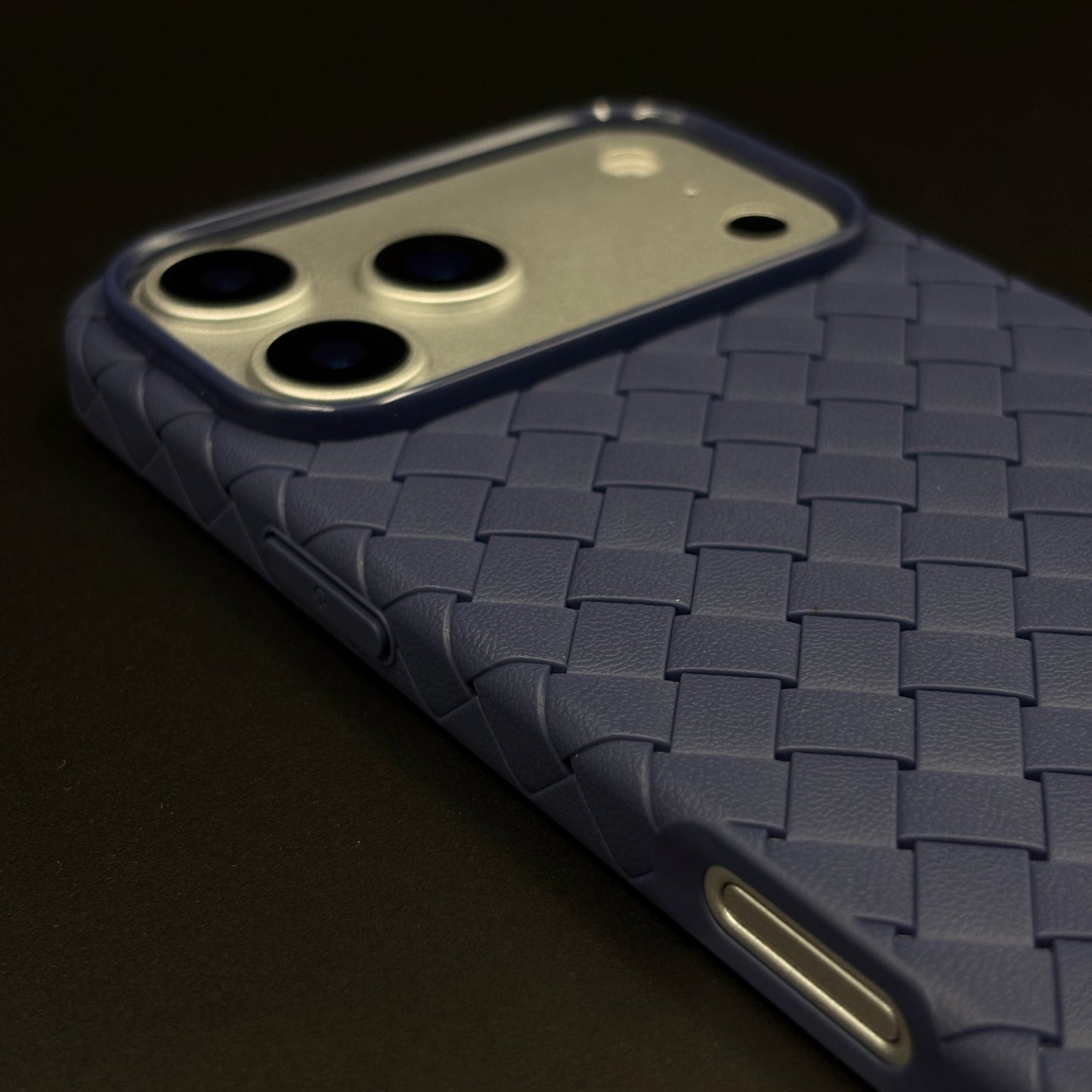 Woven Leather Mobile Case Cover for iPhone 17 Series | Basket Weave Slim Protection