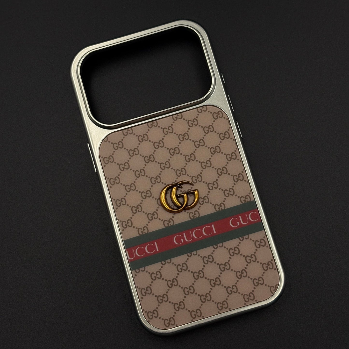 Heritage GG Stripe Monogram Luxe Case for iPhone 17 Series