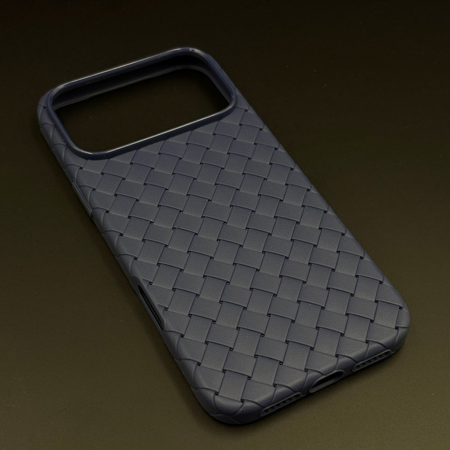 Woven Leather Mobile Case Cover for iPhone 17 Series | Basket Weave Slim Protection