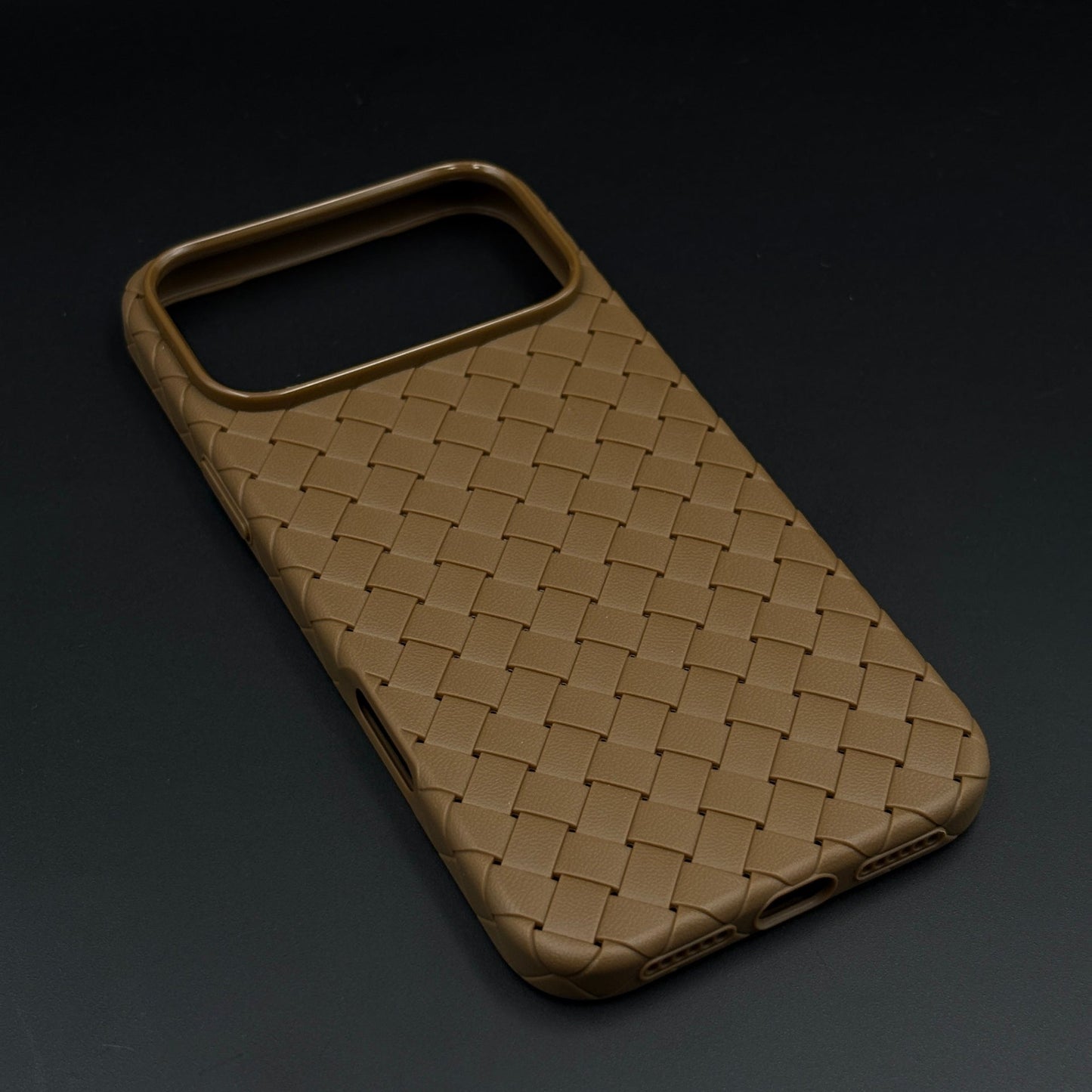 Woven Leather Mobile Case Cover for iPhone 17 Series | Basket Weave Slim Protection