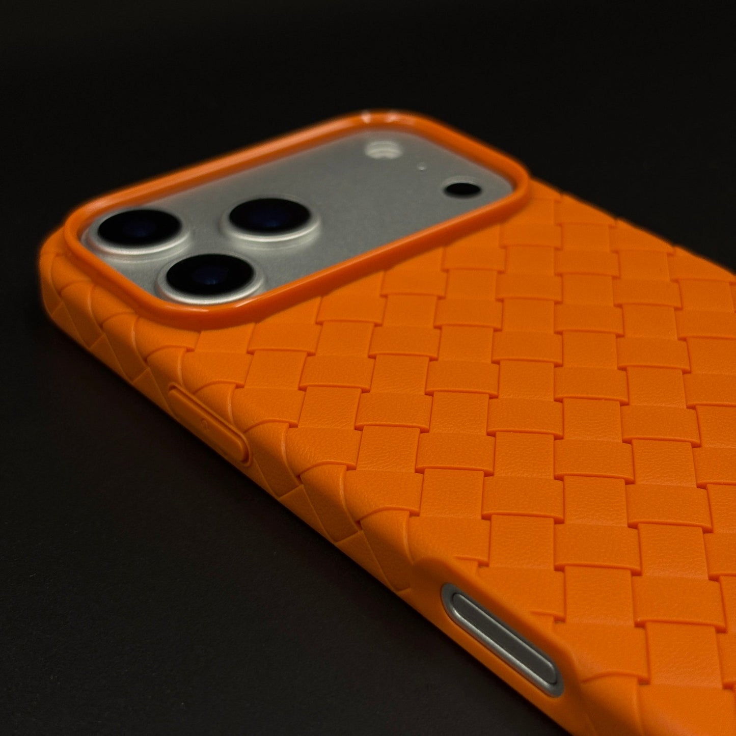 Woven Leather Mobile Case Cover for iPhone 17 Series | Basket Weave Slim Protection